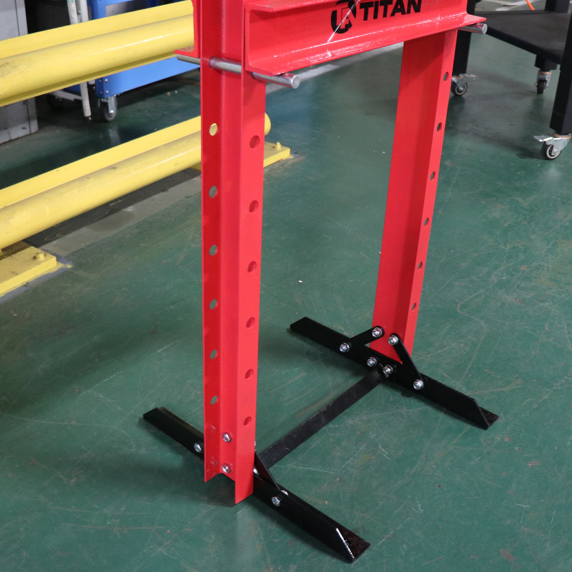 TITAN 12 Ton Hydraulic Shop Floor Press H Frame 24000 LB Heavy Duty Steel Plates for sale online 