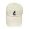 thumbnail image 3 of Baseball Cap with Horse Embroidery, Deep Crown Wide Brim Sun Hat for Big Head, Flattering Adjustable Outdoor Cap for Men and Women, Casual Daily Wear Beige, 3 of 3