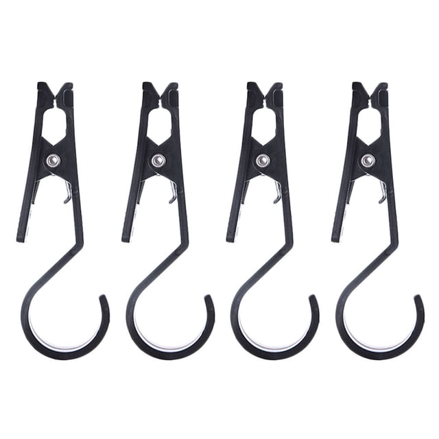 CIMAXIC 4 Pcs Tent Canopy Clip with Hook Clip Portable Anti-skid Multi-function Clip,4.33"X0.63"X1.38"
