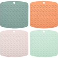 thumbnail image 1 of Silicone Pot Holder - Non Slip Heat Resistant Silicone Potholder, Spoon Holder, Oven Mitts, Placemats, Pot Holders, Etc (4 Pack), 1 of 5