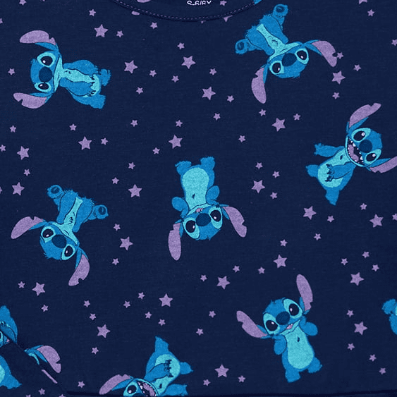Stitch Girls Print Skater Dress with Long Sleeves, Sizes 4-16