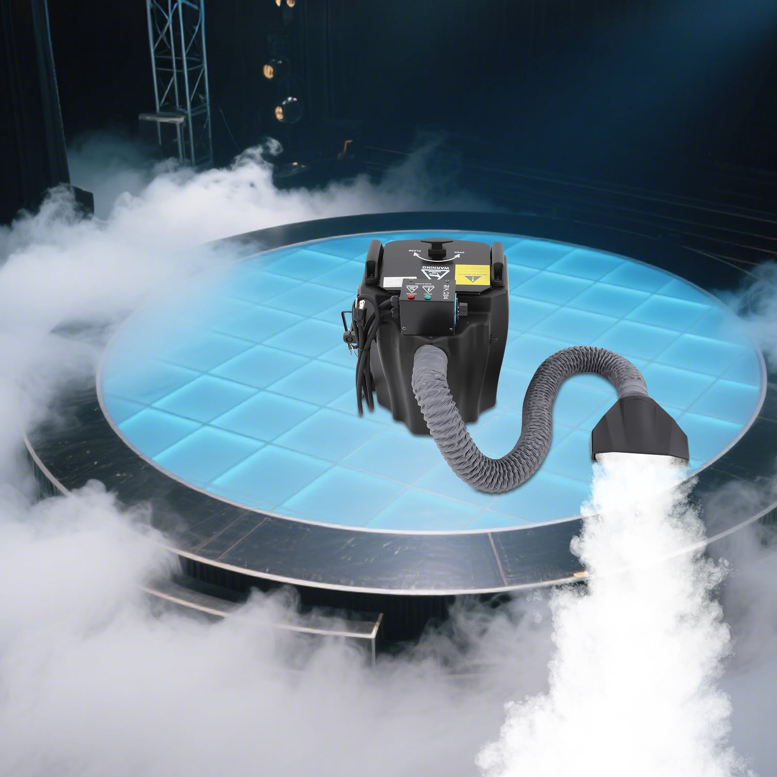 DJ Stage Effect Dry Ice Machine 3500w Low Smoke Machine for Wedding Party Black