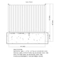 thumbnail image 7 of ALEKO Lyon Style DIY Disassembled Steel Yard Fence 8Ft x 6Ft Black, 7 of 7