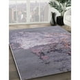 thumbnail image 2 of Ahgly Company Indoor Rectangle Mid-Century Modern Purple Oriental Area Rugs, 2' x 4', 2 of 6