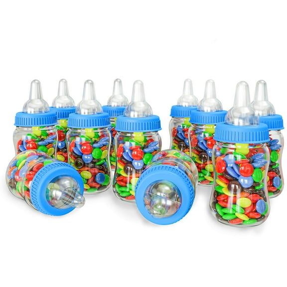 12pcs Fillable Candy Bottle for Baby Shower | Feeder Style Mini Bottle | Candy Gift Box