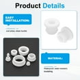 thumbnail image 3 of 18pcs Wire Grommet, 7.5mm Mounting Dia Plastic Grommets Cable Snap Bushing Cable Mounting Hose Bushing Grommet Protector Fasteners Locking Silicone for Wire Cable Hose, White, 3 of 6