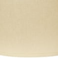 thumbnail image 4 of 18" Parchment Biege Throwback Oval Linen Lampshade, 4 of 6