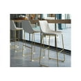 thumbnail image 4 of Inmod Mid-Century Modern Kiersten Bar Stool, Set of 2, Vintage Cream White, 4 of 4