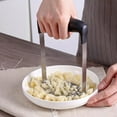 thumbnail image 2 of Heavy Duty Potato Masher, Stainless Steel Integrated Masher Kitchen Tool & Food Masher/Potato Smasher with Non-slip Handle, Perfect for Bean, Vegetable, Fruits, Meat, 2 of 9