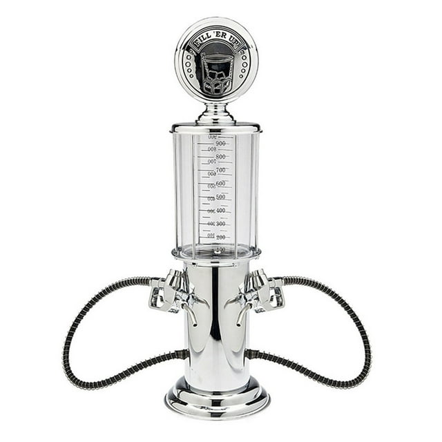 Vintage Dual/Single Pourer Wine Beer Drink Pump Dispenser Home Office Bar Desktop Decor Inevent JJ19575-01B