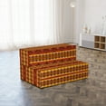 thumbnail image 4 of Tribal Foldable Mattress, Indigenous Motifs, 74.8" x 39.4", Cinnamon Marigold Grey, by Ambesonne, 4 of 6