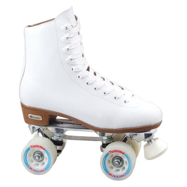 Chicago Womens Premium Leather Lined Rink Roller Skate Classic White Quad Skates