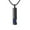 Blue, variant on Rectangle Black Urn Necklace for Cremation Ashes Holder Necklace Memorial Jewelry
