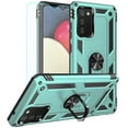 thumbnail image 1 of Compatible with Samsung S21plus, with HD Screen Protector,[Military Grade] Ring Car Mount Kickstand Hybrid Hard PC Soft TPU Shockproof Protective Case for S21plus, 1 of 5