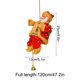 thumbnail image 3 of Adorno de Papá Noel con escalera | Figura navideña con música y cuerda | Decoración navideña para el árbol de Navidad, regalo para niños, hogar, chimenea, jardín, decoración de temporada, 3 of 7