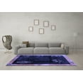 thumbnail image 3 of Ahgly Company Indoor Rectangle Oriental Blue Asian Inspired Area Rugs, 7' x 10', 3 of 4