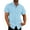 Mens T Shirts-Light Blue, variant on Brilliant Mens Shirts with Pockets Spring Summer 2024 Men's Fashion Vacation Solid Color Cotton Linen Double Pocket Casual Shirts Short Sleeves/M-3XL