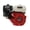 Red-6.5HP, variant on ToppiJoy 7.5 HP Go Kart Engine 212cc 4 Stroke Gas Engine Recoil/Electric Start Mini Engine Motor Horizontal Shaft with Single Cylinder System for Go Kart Compressors Trencher Lawn Mover
