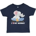 thumbnail image 3 of Inktastic I Love My Mommy Cute Elephants with Moon and Stars Boys or Girls Baby T-Shirt, 3 of 5
