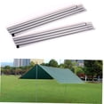 thumbnail image 3 of CHICHUMID Tent Tarp Poles 2Pcs Iron Silver for Outdoor Activities 2m, 3 of 8