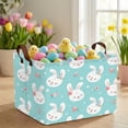 thumbnail image 3 of BOOHIT Large Easter Basket for Kids Canvas Teen Empty Gift Storage Bin Decor(Green 2), 3 of 7