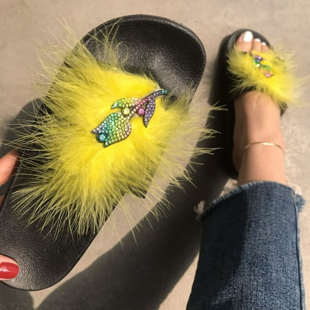 

Women Fish Mouth Shoes Fashion Flat Sandal Platform Sequined Beach Slippers Summer Casual Fashion Sandals Womens Slippers with Soles And Back Womens Fuzzy Slides Slippers Womens Slippers Fuzzy Size 9