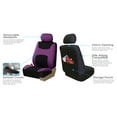 thumbnail image 5 of FH Group Light & Breezy Car Seat Covers - 2 Headrests Covers with Steering/Belt Pad Cover - Full Set Purple, 5 of 5