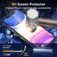 thumbnail image 6 of [2 Pack] Cnarery Matte Glass Screen Protector Designed for iPhone 11, Anti-Glare, Anti-Fingerprint, Install Frame, 9H Tempered Glass, 6 of 7