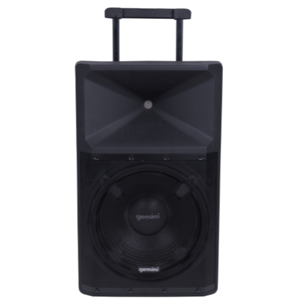 Gemini GSP-2200 15" Powered PA Speaker System with Bluetooth, Mic, 2200W Big DJ Speaker for Events and Parties
