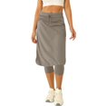 thumbnail image 2 of Women 20" Knee Length Tennis Skirt with Built in Legging Golf Skirts Skirted Legging with Pockets, 2 of 6
