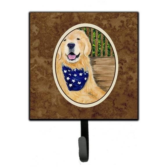 Carolines Treasures SS8972SH4 Golden Retriever Leash Holder or Key Hook, Small, Multicolor
