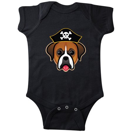 

Inktastic Boxer Dog Funny Pirate Gift Baby Boy or Baby Girl Bodysuit