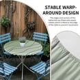 thumbnail image 2 of Sage Green Ombre Round Tablecloth for 45-54 Inch Tables,Fitted Table Cover with Elastic Edge,Modern Geometric Abstract Art Aesthetics Waterproof Outdoor Table Cloth Protector for Patio Garden Dinner, 2 of 9