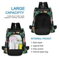 thumbnail image 6 of FORMRS Women's Travel Backpack Purse Anti-Theft Hidden Pockets Casual Shoulder Bag, Flamingo Leaves Pattern, 6 of 7