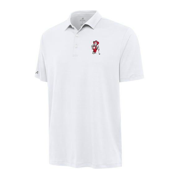 Men's Antigua White Nebraska Huskers Reprocess Polo