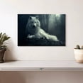 thumbnail image 2 of Elephant Stock Simple Wolf Wall Art - Horizontal Canvas Wall Art - Living Room Wall Decor - Animal Canvas - Gray And Blue Decor - 12" x 8", 2 of 8