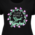 thumbnail image 4 of Inktastic I Love Being a Great Grandma- Circle of Hearts Women's Plus Size T-Shirt, 4 of 5