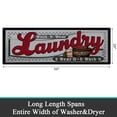 thumbnail image 3 of Findosom 20"x60" Farmhouse Laundry Room Rug Non Slip Rubber Laundry Runner Rug Waterproof Washable Indoor Laundry Rugs and Mats for Kitchen Floor Laundry Room Bathroom Hallway Entryway Decor Red, 3 of 8