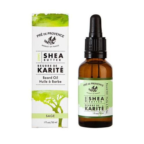 Pre de Provence Huile pour Barbe Enrichie au Beurre de Karité pour des Résultats Doux, Brillants et Lisses (1 fl oz) - Bergamote et Thym