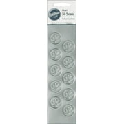 Seals 50/pkg-silver Heart