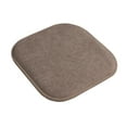 thumbnail image 4 of Alexis Memory Foam No Slip Back 16 x 16 Chair Pad Cushion 4 Pack - Chocolate, 4 of 7