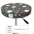 thumbnail image 4 of Gukieu Santa Claus Print Round Chair Cover, Dust-proof and Non-slip Bar Chair Protective Cover, Suitable for Bars, Restaurants, Offices-12 inch, 4 of 7