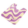 thumbnail image 3 of 2PCs Bathroom Rugs Set Plush Toilet Base Mat 16" × 24" Bath Mat and 20" × 24" U Shape Soft Rugs Non Slip Absorbent Light Purple Cream Flowing, 3 of 9
