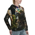 thumbnail image 6 of Kdxio Realistic Style Cute Cat Print Womens Oversized Hoodies Sweatshirts Hooded Pullover Tops Sweaters Casual-Large, 6 of 7