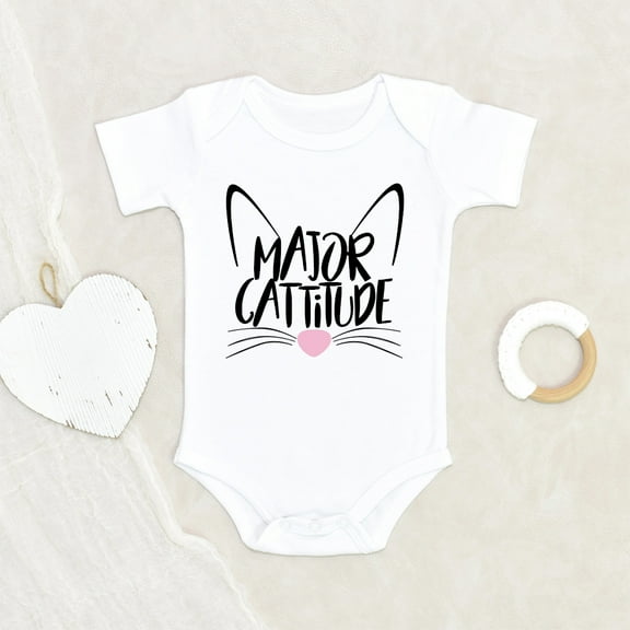 Funny Baby Clothes - Greatest Cattitude Baby Clothes - Kitten Baby Clothes