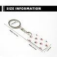 thumbnail image 4 of Goofa Umbrella Cat Printed Rectangular Metal Keychain Bag Charm Floral Charm for Purse Keys Metal Keyring Gift for Women Accessories, 4 of 7