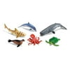 Learning Resources Jumbo Ocean Animals I Octopus, Whale, Shark, Sea Turtle, Seal, and Dolphin, 6 Animals,Multicolor,12 W in