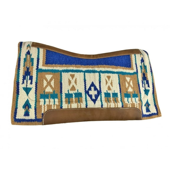 Showman Earth Tone Wool Saddle Pad w/ Memory Felt