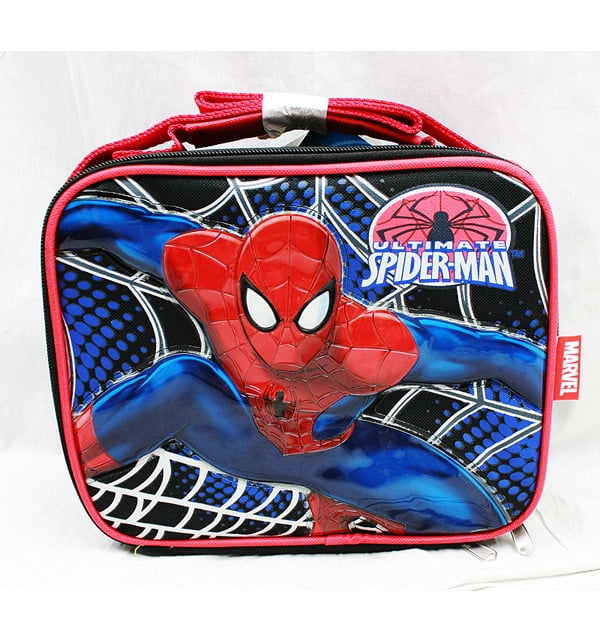 Water Squirter Boys Gift Marvel Spiderman Bundle Bath Time Fun And Lunch Box 