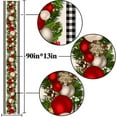 thumbnail image 4 of Black and White Gingham Christmas Table Runner 90 Inches Long Buffalo Check Plaid Xmas Decoration Holiday Home Kitchen Decor, 4 of 5